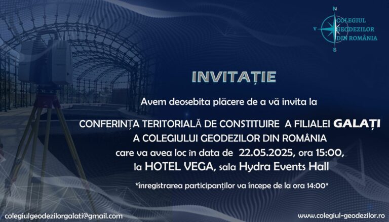 Invitație conferința de constituire Galați